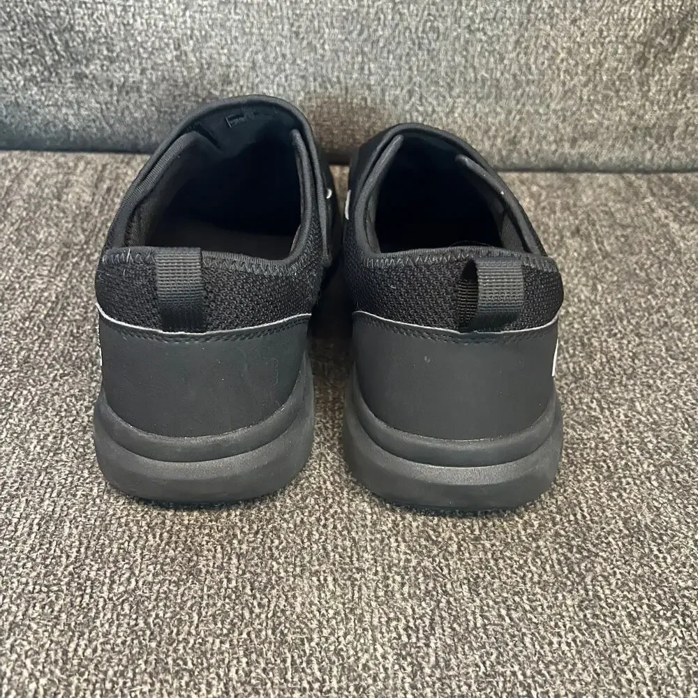 FitVille Easy Top Wings Slip On Diabetic Shoes Mens 9.5 Black Extra Wide Walking
